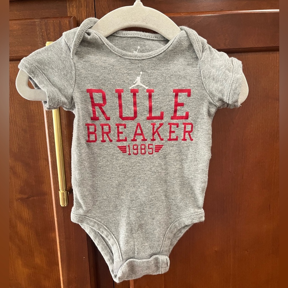 Nike Jordan rule breaker onesie